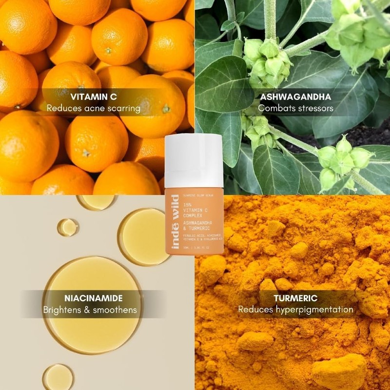 indē wild Sunrise Glow 15% Vitamin C Serum (30 ml) | With Turmeric, Niacinamide| gallery