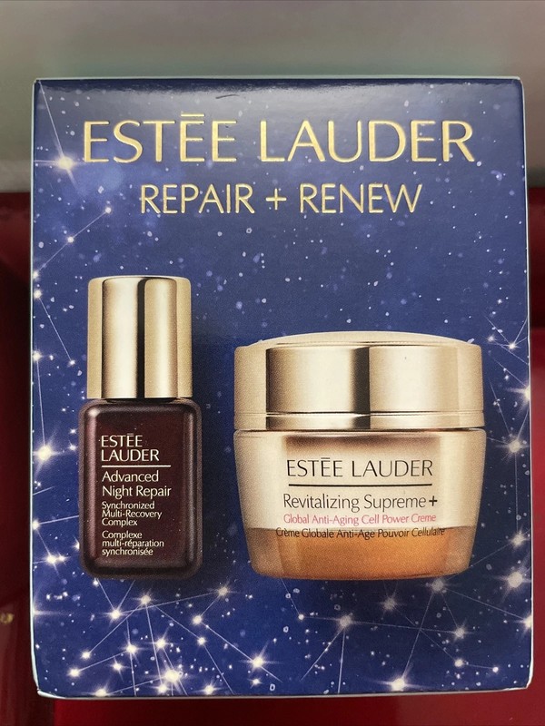 Estee Lauder Repair + Renew Revitalizing Supreme Advanced Night Repair Duo NIB