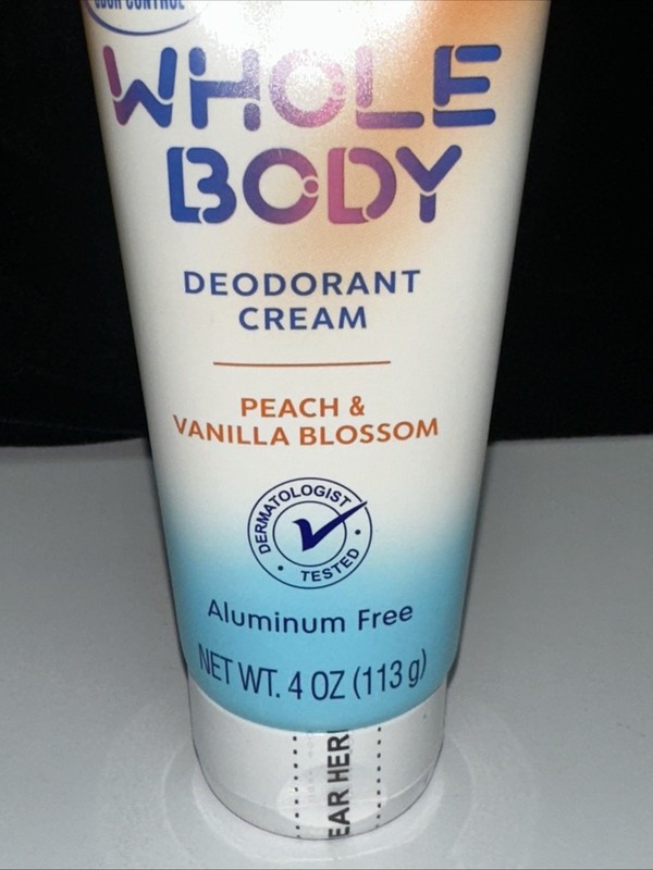 4 PACK--Whole Body Deodorant Cream-PEACH & VANILLA BLOSSOM-4oz each gallery
