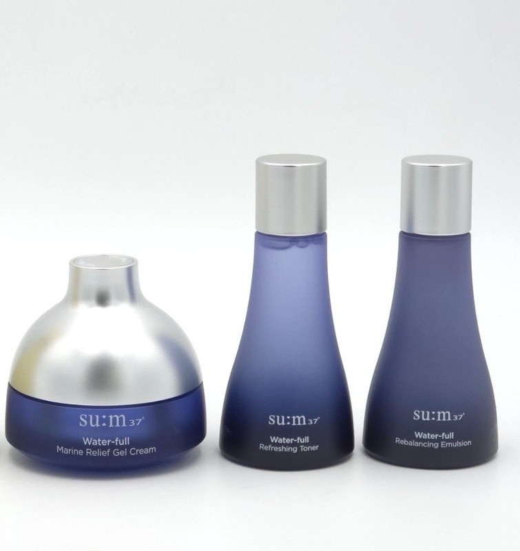 SU:M37 Water-full 3pcs Skincare Travel Set (Toner,Emulsion,Cream) K-Beauty SUM37