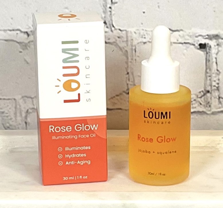 NIB LOUMI Rose Glow Illuminating Face Oil 1 fl oz/30ml ILLUMINATE ANTI-AGING