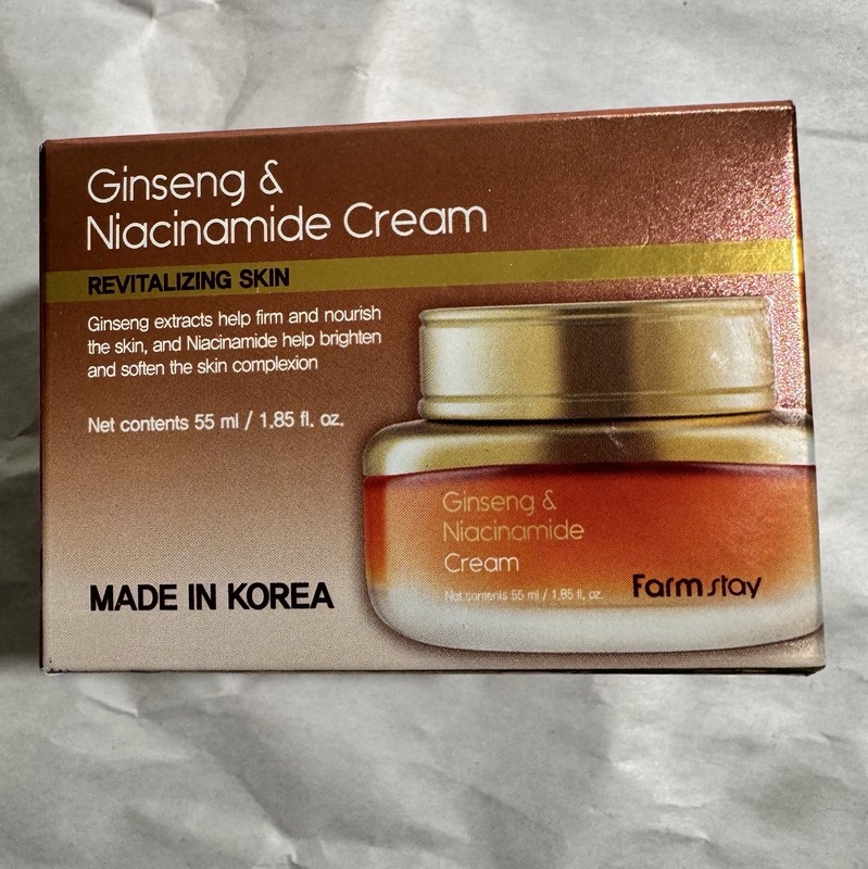 Korean Farm Stay Ginseng & Niacinamide Face Cream Exp. 08/28 Revitalizing Skin