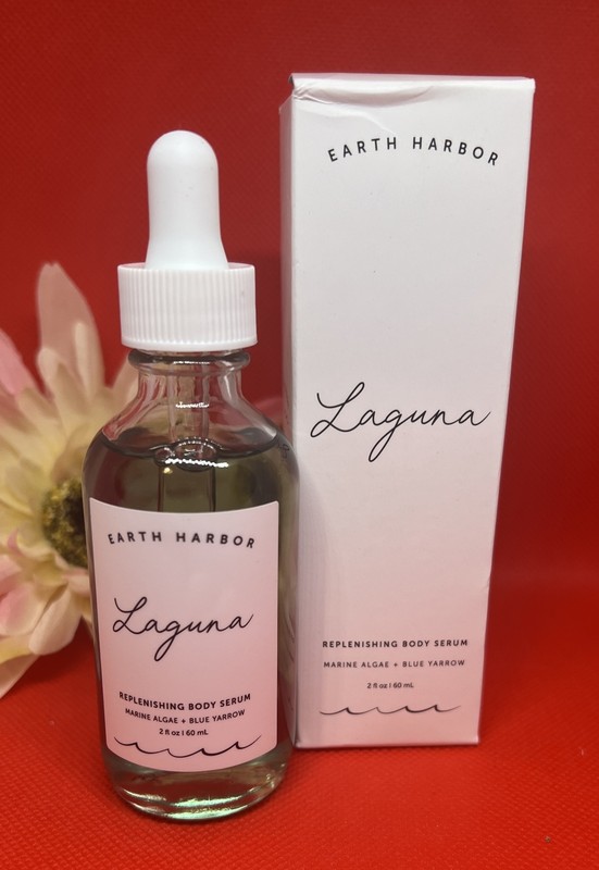 Earth Harbor LAGUNA Replenishing Body Serum Marine Algae Blue Yarrow 2 Oz NIB