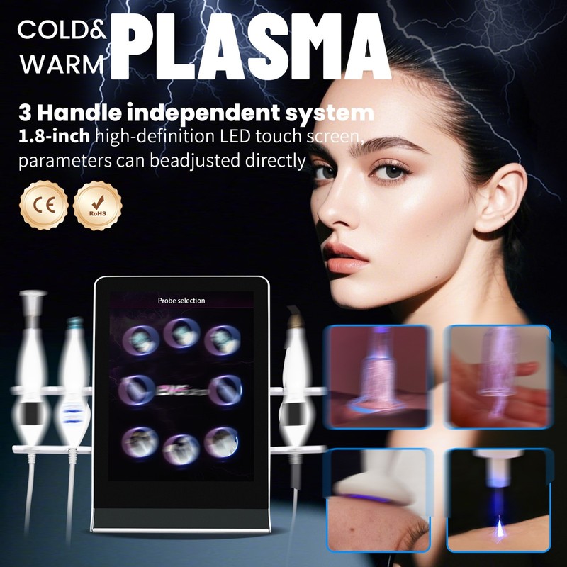 8 in 1 Hot Cold Plasma Pen Acne Spot Wrinkle Removal skin Care Machine For Salon