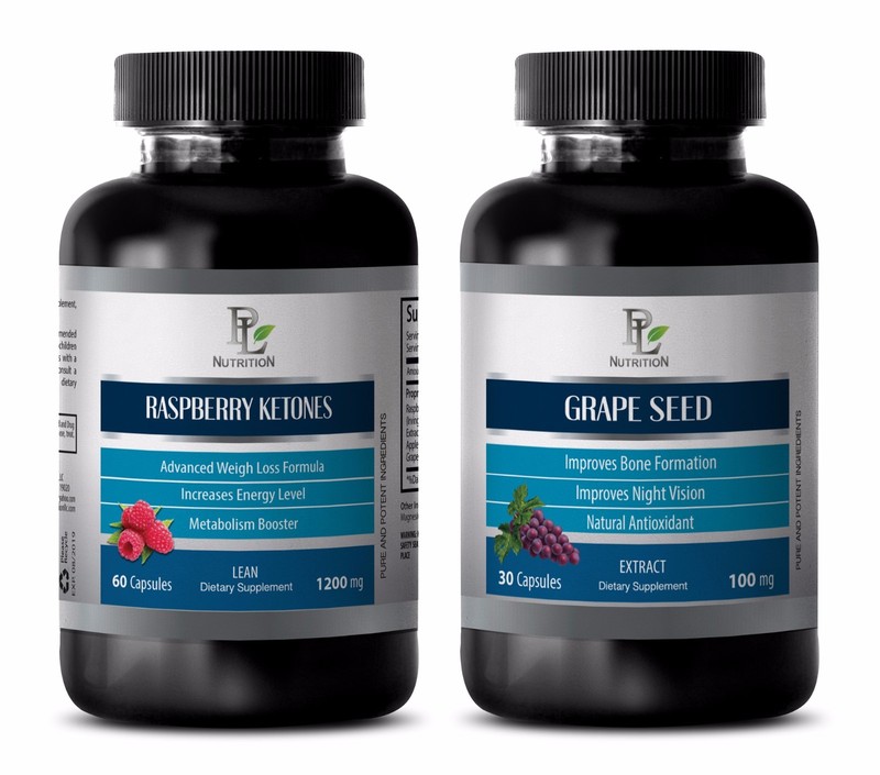 Anti-aging capsules – RASPBERRY KETONES – GRAPE SEED EXTRACT COMBO – grape seed