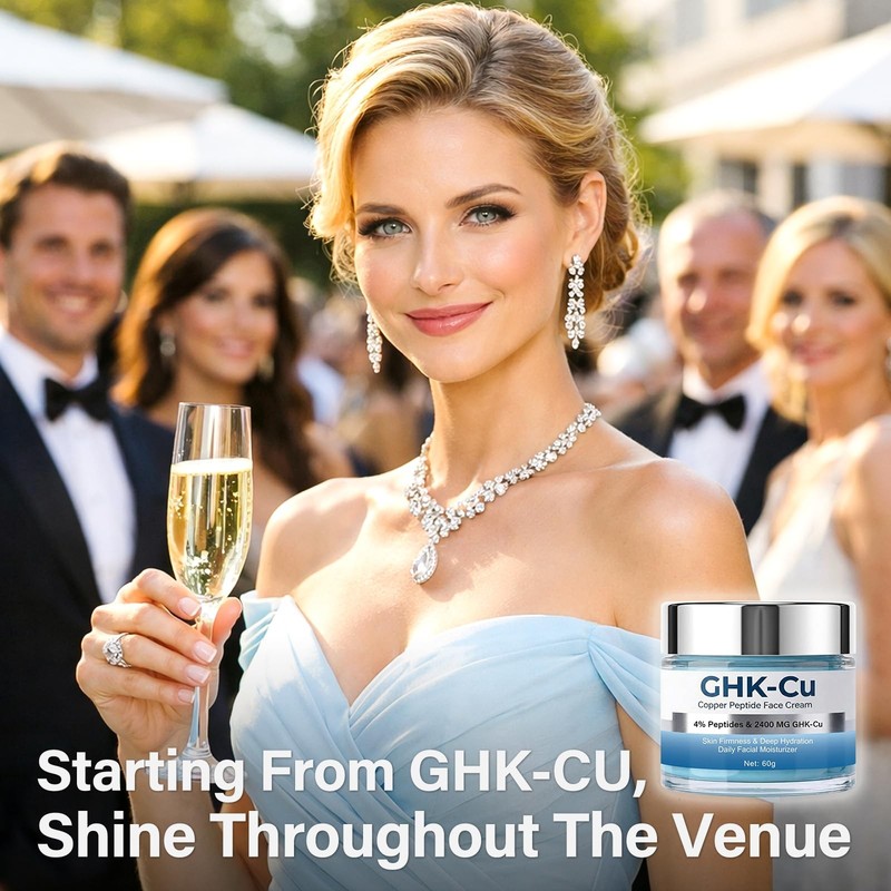 GHKCu Copper Peptide Cream, 2400mg Potency GHK Cu Formula, 4% Bioactive Pepti... gallery