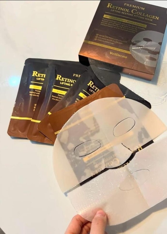 WellDerma Retinol Collagen Lifting Restore Fitting Mask 25g X 4 Pcs gallery