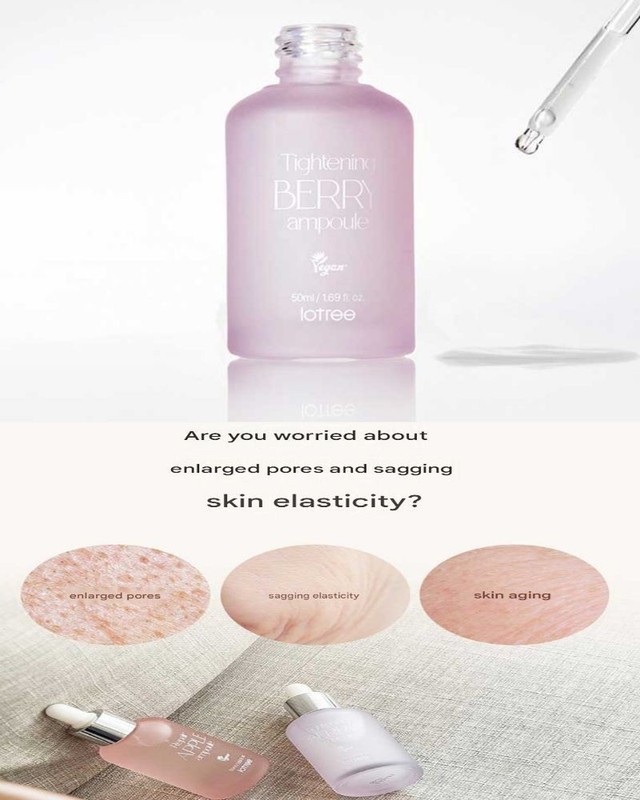 Lotree - Tightening Berry Ampoule 50ml K-Beauty Pore Firming Hydrating Serum gallery