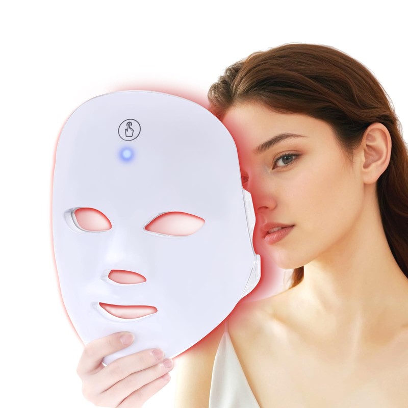 Red Light Therapy for Face, Blue LED Light Therapy Mask, 7-1 Colors LED Facia…