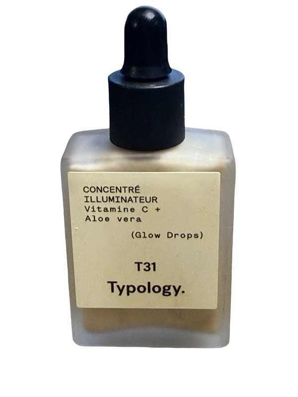 Typology Paris T31 Glow Drops Concentré Illuminateur, Vitamin C + Aloe Vera 15ml