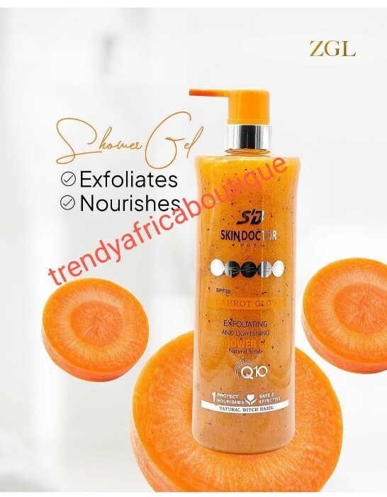 4pcs. Skin Doctor Paris Carrot Glow Lotion, Shower Gel, Face Cream & Serum Spf30 gallery