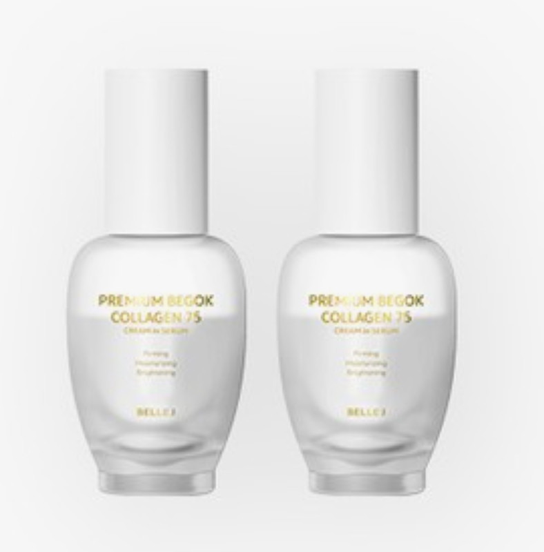 Belle J Premium Begok Collagen 75 Cream In Serum 50ml x 2pcs Anti-Aging K-Beauty