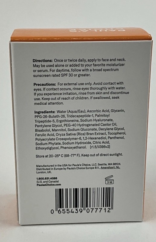 Authentic Paula's Choice C15 Super Booster 15% Vitamin C w/Vitamin E gallery
