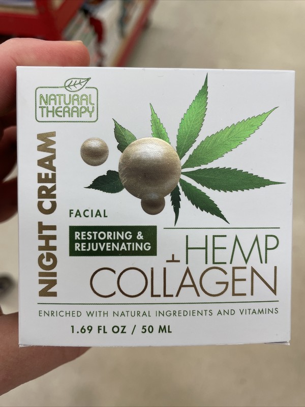 1 Count Natural Therapy 1.69 Oz Hemp & Collagen Improve Elasticity Night Cream