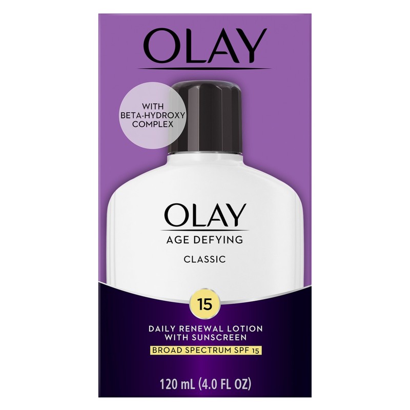 Olay Age Defying Classic Protective Renewal Lotion with SPF 15 Sunscreen 4 Fl Oz