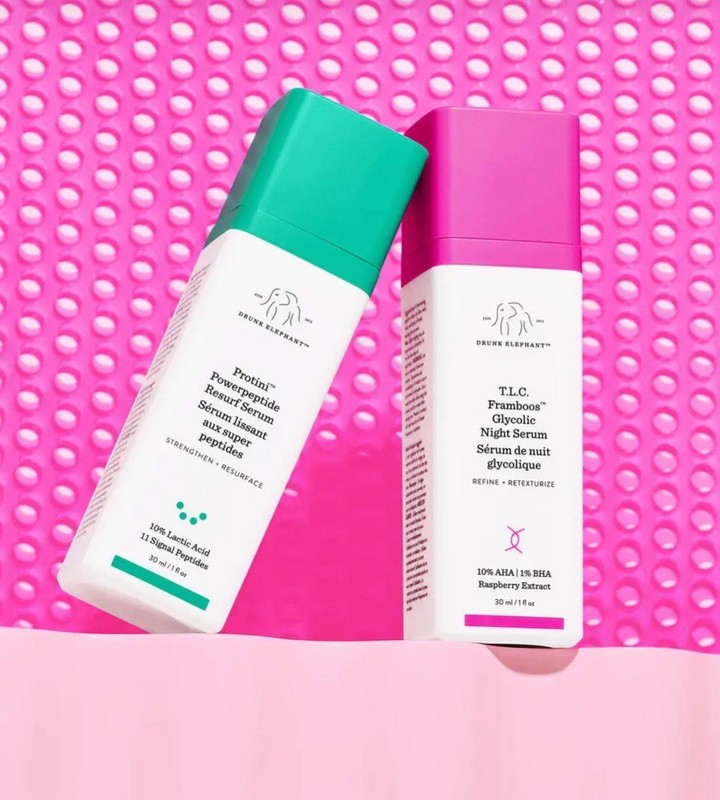 NEW DRUNK ELEPHANT T.L.C NIGHT SERUM & PROTINI RESURF SERUM – 11 PEPTIDES