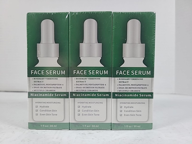 Lakibole 3 Pack Niacinamide Serum for Face Moisturizing Hydration Exp 10/27