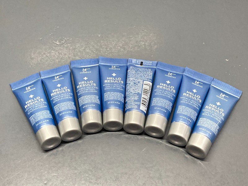 8x IT CONFIDENCE HELLO RESULTS WRINKLE-REDUCING SERUM-IN-CREAM 0.17oz each