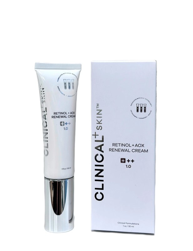 CLINICAL + SKIN Retinol + AOX Renewal Cream 1 oz BRAND NEW