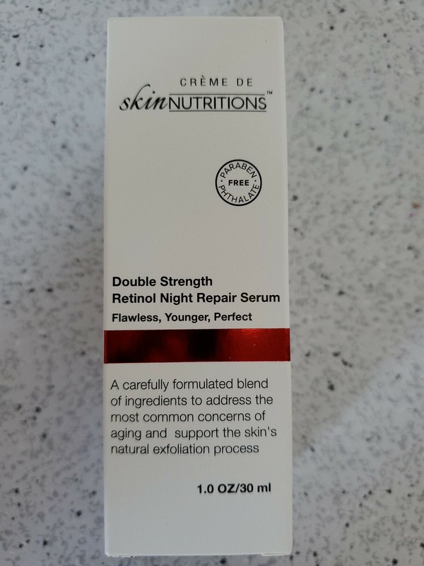 Creme De Skin Nutritions Retinol Night Repair Serum Double Strength 1.0 oz NEW