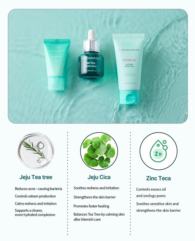 TEA TREE CICA TRIAL KIT | Travel Size Korean Skin Care Set for Acne-Prone, Se... gallery