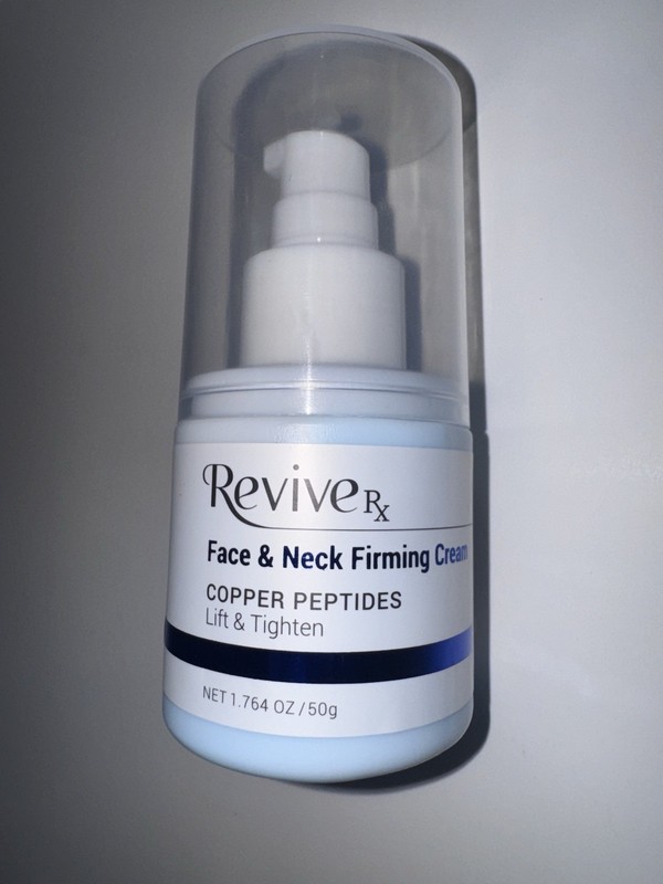 Revive Rx Face & Neck Firming Cream Copper Peptides Lift & Tighten with Pump