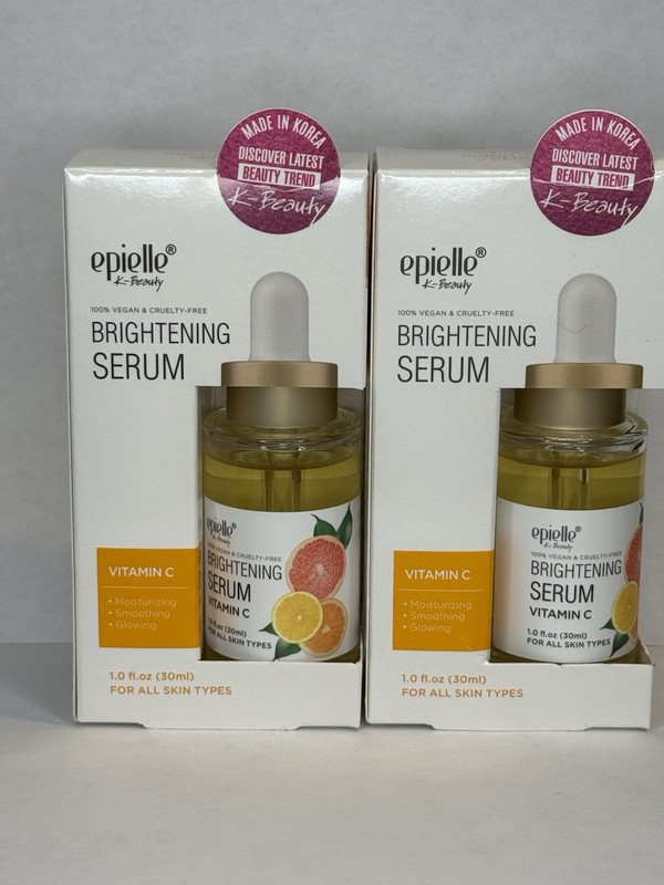2Pc Epielle Brightening Serum Vitamin C All Skin Types 100% Vegan & Cruelty-Free
