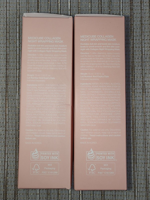 Lot of 2 Medicube Collagen Night Wrapping Mask 75ml Firming Moisturizing Exp2027 gallery