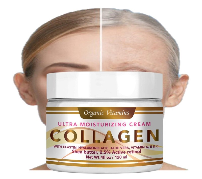 RETINOL ANTI-AGING PEPTIDE COLAGEN CREAM + HYALURONIC ACID + VITAMIN C 4 fl oz