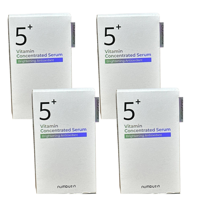 4 Pack Numbuzin No.5+ Vitamin Concentrated Serum Glutathione Brightening