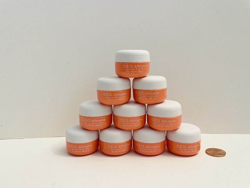 10 SUNDAY RILEY CEO Afterglow Brightening Vitamin C Cream 0.3 oz Travel Mini