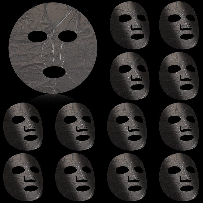 200 Sheets Facial Plastic Mask Disposable Transparent Sheet Face Masks