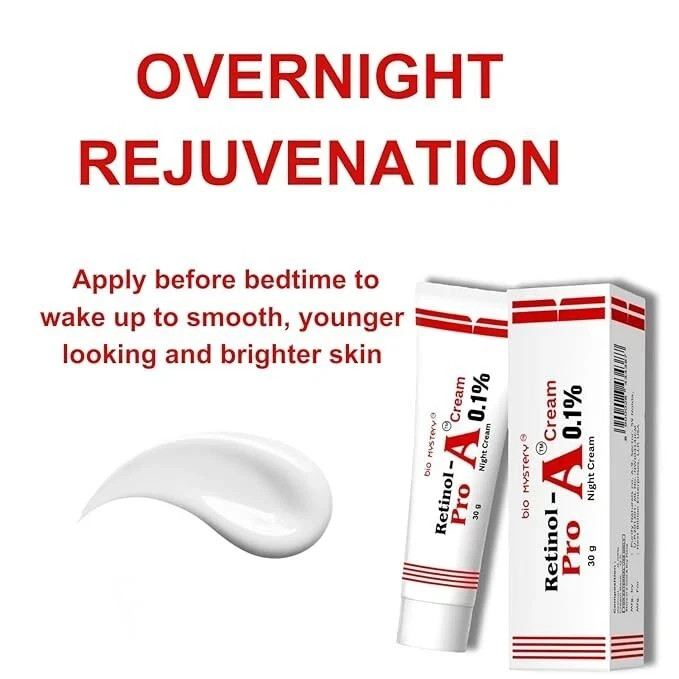 Bio Mystery Retinol Pro Night Cream 0.1 Vitamin A Fine Lines, Anti-Aging 30g gallery