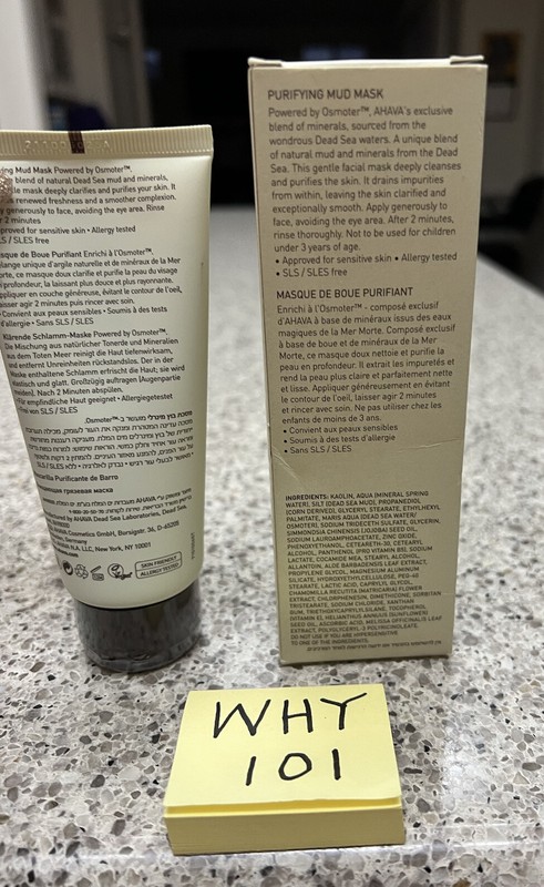 AHAVA Time to Clear Purifying Mud Mask 3.4oz/100mL Full Size; SEALED RET$ 35 NIB gallery