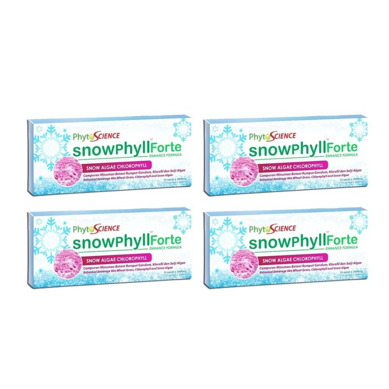 4x Phytoscience Snowphyll Detox Snow Algae Chlorophyll & Mulberry Leaf Extract