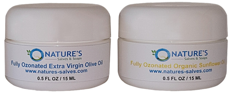 1/2 Oz. 100% Ozonated Organic Olive and Sunflower Oil FREE SHIPPING