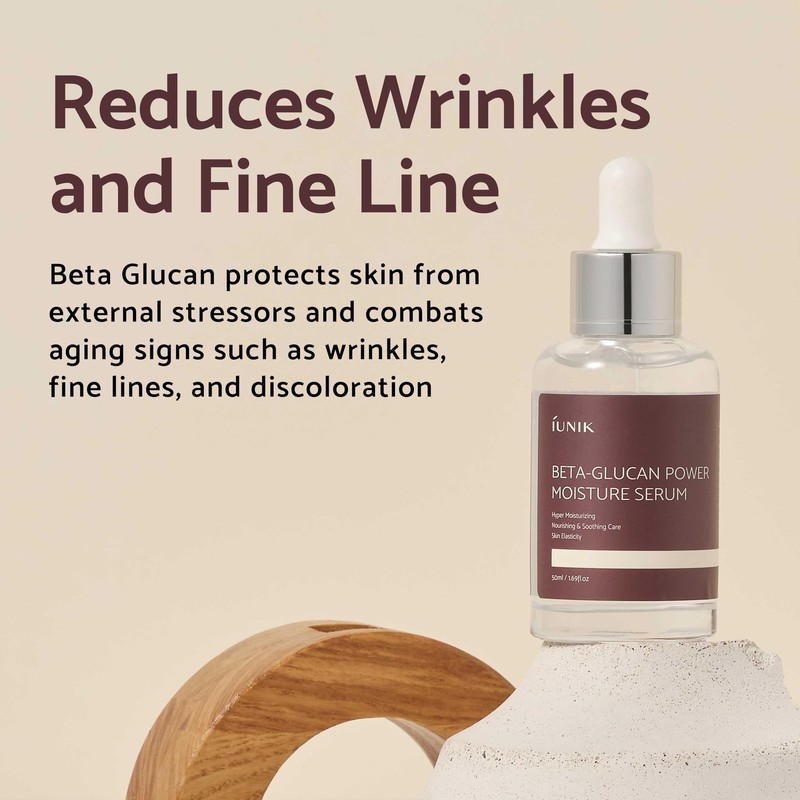 IUNIK Beta-Glucan Power Deep Moisture Vegan Serum 400000 ppm Intense Hydratio... gallery