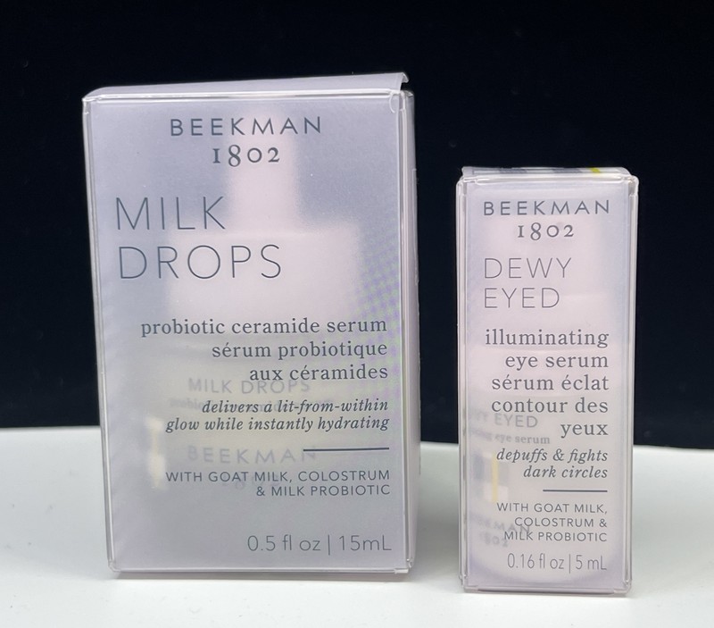 Beekman 1802 Milk Drops Probiotic Ceramide Serum PLUS Dewy Eyed Illuminate Serum gallery