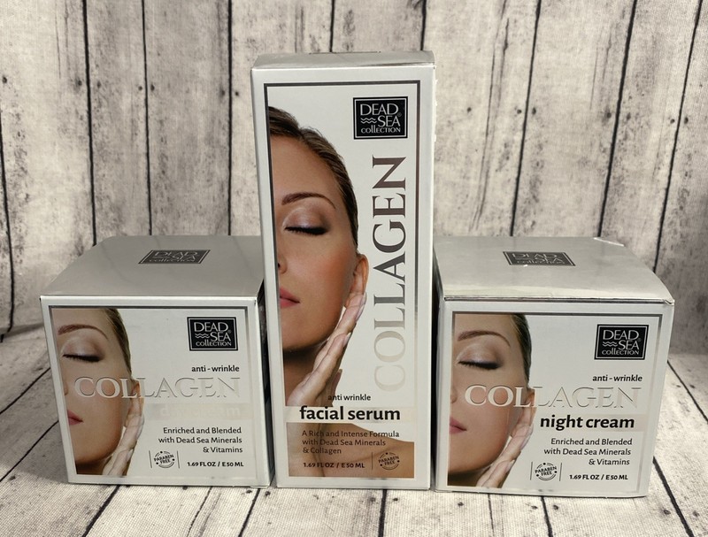 Dead Sea Collection Complete Collagen Skincare Set | Serum + Day & Night Cream