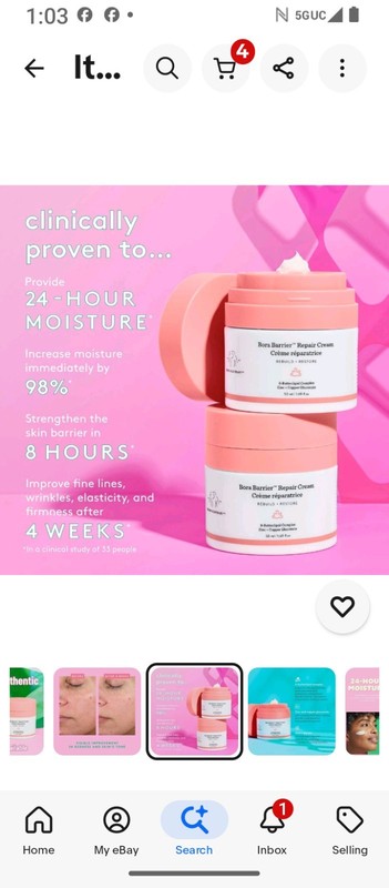 Drunk Elephant Bora Barrier Repair Cream ~ 50 ml / 1.69 oz ~ BNIB gallery