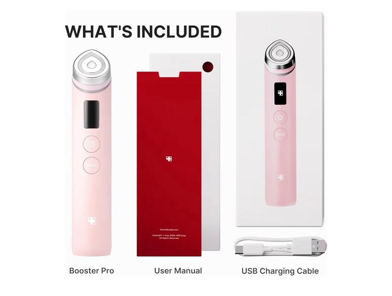 Medicube Age-R Booster Pro Pink Real Glass Glow Beauty Massager - New Free Shipp gallery