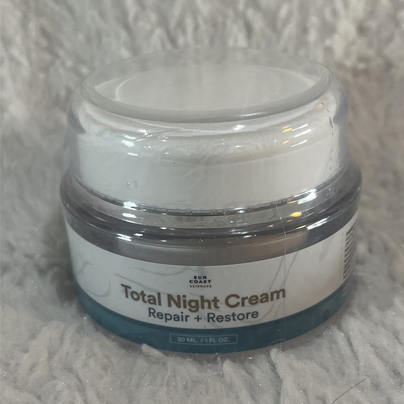 Total Night Cream Repair and Restore 1 oz By Sun Coast Sciences Sealed Anti Age