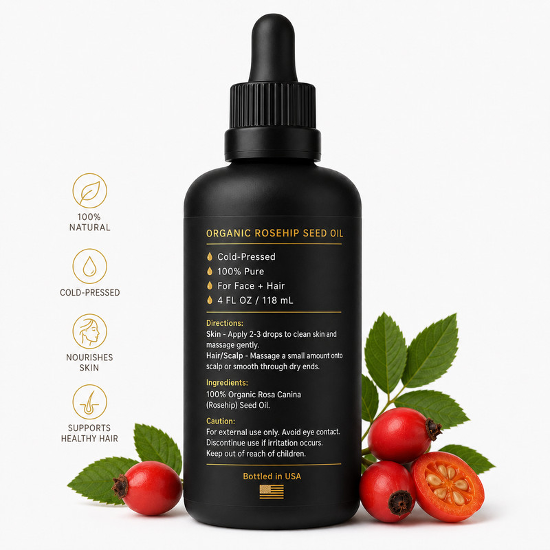 LIQUID GOLD SKIN Organic Rosehip Seed Oil 100% Pure • Face, Skin & Hair gallery