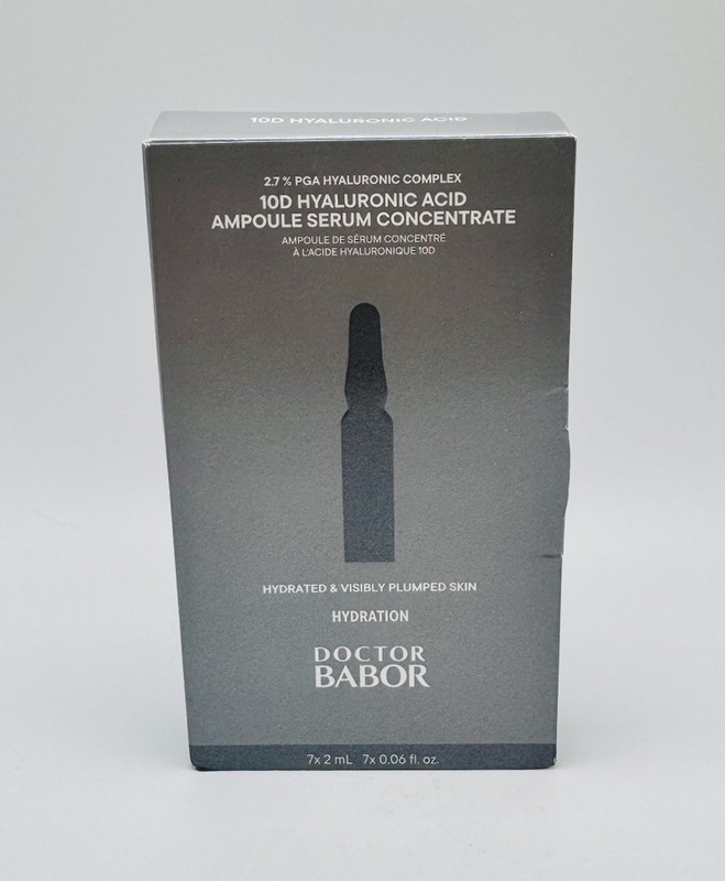 BABOR~ Doctor Babor 10D Hyaluronic Acid Ampoule Serum Concentrate 7 x .06 Fl Oz