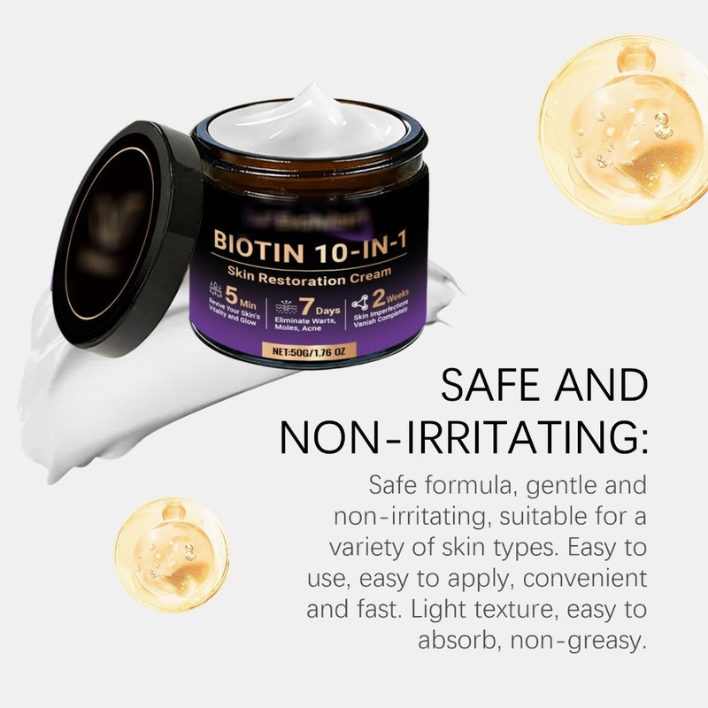 Biotin 10-in-1 Skin Restoration Cream, 2026 New Skin Treatment Cream ~US STOCK gallery