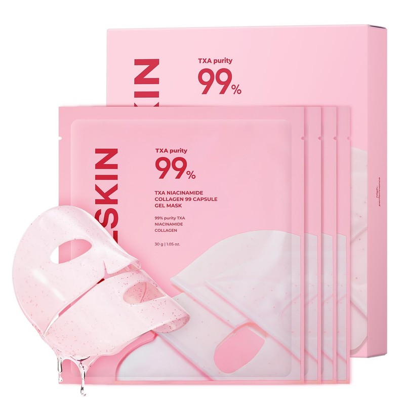 TXA Pink Capsule Gel Mask | Overnight Face Mask for Glass Glow Skin I 99% Hig…