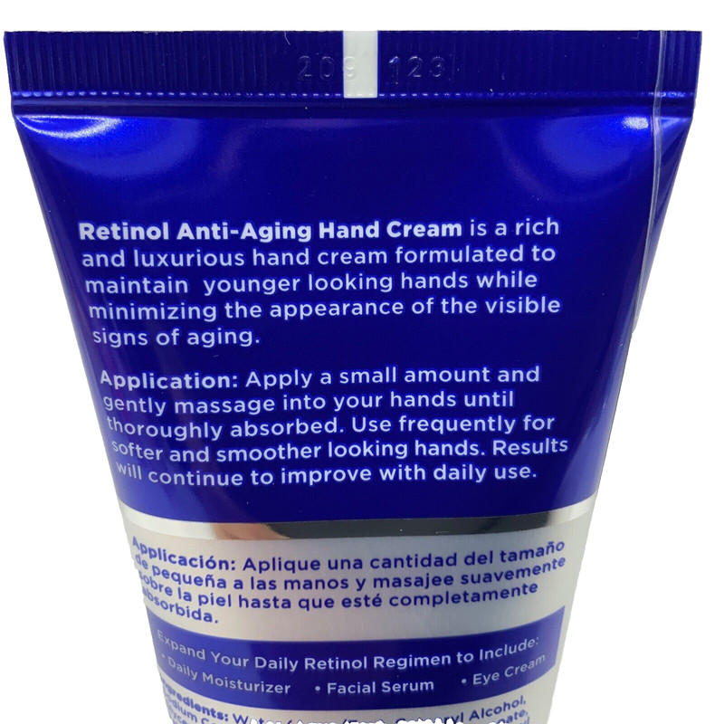 Retinol Hand Cream For MEN Sealed Hands Elbows Anti-Aging 6.8oz (2x3.4oz) gallery