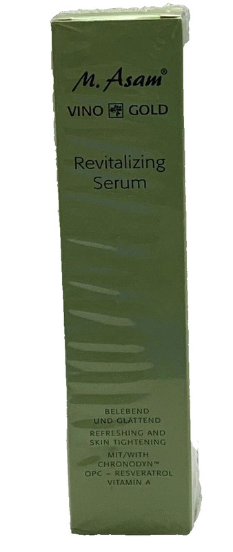 M. ASAM VINO GOLD REVITALIZING SERUM REFRESHING AND SKIN TIGHTENING 1.69 OZ NIB