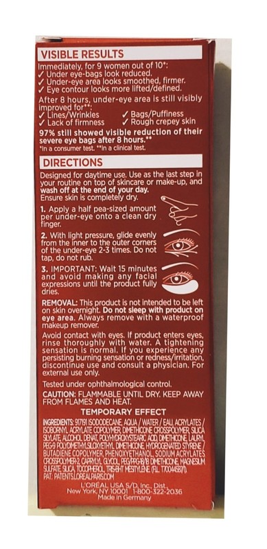 L'oreal REVITALIFT Triple Power Eye Bag INSTANT ERASER Full Sz New Original Box gallery