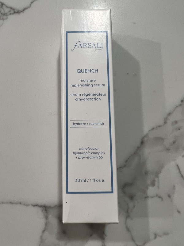 Farsali Quench Moisture Replenishing Serum 1oz /30ML; NEW BOX; Full Sz.